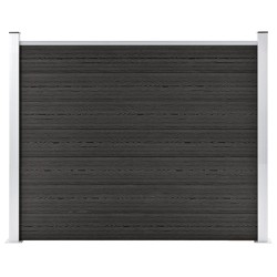 vidaXL Panel de valla WPC gris 180x146 cm