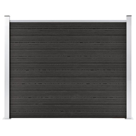 vidaXL Panel de valla WPC gris 180x146 cm