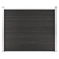 vidaXL Panel de valla WPC gris 180x146 cm vidaXL Panel de valla WPC gris 180x146 cm