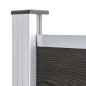 vidaXL Panel de valla WPC gris 180x146 cm vidaXL Panel de valla WPC gris 180x146 cm