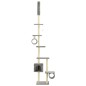 vidaXL Rascador para gatos con poste rascador de sisal 260 cm gris vidaXL Rascador para gatos con poste rascador de sisal 260 cm gris
