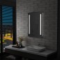 vidaXL Espejo de pared de baño con LED y estante 60x80 cm vidaXL Espejo de pared de baño con LED y estante 60x80 cm