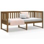 vidaXL Sofá cama de madera maciza de pino marrón miel 75x190 cm vidaXL Sofá cama de madera maciza de pino marrón miel 75x190 cm