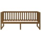 vidaXL Sofá cama de madera maciza de pino marrón miel 75x190 cm vidaXL Sofá cama de madera maciza de pino marrón miel 75x190 cm