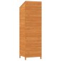 vidaXL Cobertizo de jardín madera maciza de abeto marrón 55x52x174,5cm vidaXL Cobertizo de jardín madera maciza de abeto marrón 55x52x174,5cm