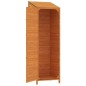 vidaXL Cobertizo de jardín madera maciza de abeto marrón 55x52x174,5cm vidaXL Cobertizo de jardín madera maciza de abeto marrón 55x52x174,5cm