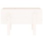 vidaXL Jardinera madera maciza de pino blanco 62x30x38 cm vidaXL Jardinera madera maciza de pino blanco 62x30x38 cm
