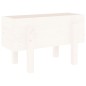 vidaXL Jardinera madera maciza de pino blanco 62x30x38 cm vidaXL Jardinera madera maciza de pino blanco 62x30x38 cm
