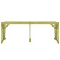 vidaXL Mesa de jardín madera de pino impregnada 220x101,5x80 cm