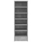 vidaXL Mueble zapatero madera contrachapada gris hormigón 31,5x35x90cm