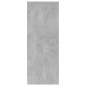vidaXL Mueble zapatero madera contrachapada gris hormigón 31,5x35x90cm