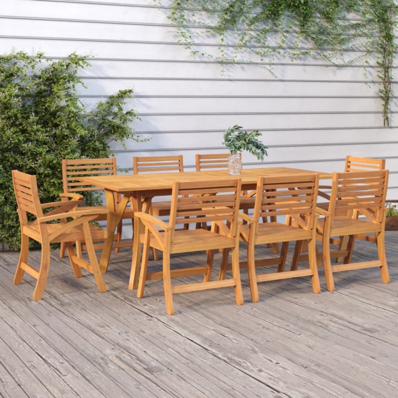 vidaXL Mesa de jardín madera maciza de acacia 200x90x75 cm vidaXL Mesa de jardín madera maciza de acacia 200x90x75 cm