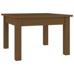 vidaXL Mesa de centro madera maciza de pino marrón miel 45x45x30 cm