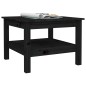 vidaXL Mesa de centro de madera maciza de pino negro 55x55x40 cm vidaXL Mesa de centro de madera maciza de pino negro 55x55x40 cm