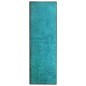 vidaXL Felpudo lavable azul cian 60x180 cm vidaXL Felpudo lavable azul cian 60x180 cm