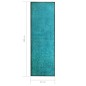 vidaXL Felpudo lavable azul cian 60x180 cm vidaXL Felpudo lavable azul cian 60x180 cm