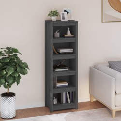 vidaXL Estantería madera maciza de pino gris 50x35x154 cm
