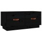 vidaXL Mueble de TV de madera maciza de pino negro 80x34x35 cm vidaXL Mueble de TV de madera maciza de pino negro 80x34x35 cm
