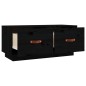 vidaXL Mueble de TV de madera maciza de pino negro 80x34x35 cm vidaXL Mueble de TV de madera maciza de pino negro 80x34x35 cm