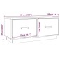 vidaXL Mueble de TV de madera maciza de pino negro 80x34x35 cm vidaXL Mueble de TV de madera maciza de pino negro 80x34x35 cm