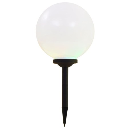 vidaXL Lámparas solares esféricas de exterior 2 uds LED RGB 30 cm