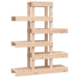 vidaXL Soporte para plantas madera maciza de pino 85x25x109,5 cm