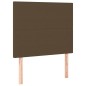 vidaXL Cabeceros 2 unidades de tela marrón oscuro 90x5x78/88 cm vidaXL Cabeceros 2 unidades de tela marrón oscuro 90x5x78/88 cm