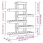 vidaXL Soporte para plantas madera maciza de pino 85x25x109,5 cm vidaXL Soporte para plantas madera maciza de pino 85x25x109,5 cm