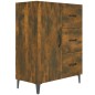 vidaXL Aparador de madera de ingeniería roble ahumado 69,5x34x90 cm vidaXL Aparador de madera de ingeniería roble ahumado 69,5x34x90 cm