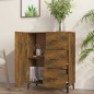 vidaXL Aparador de madera de ingeniería roble ahumado 69,5x34x90 cm vidaXL Aparador de madera de ingeniería roble ahumado 69,5x34x90 cm