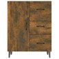 vidaXL Aparador de madera de ingeniería roble ahumado 69,5x34x90 cm vidaXL Aparador de madera de ingeniería roble ahumado 69,5x34x90 cm