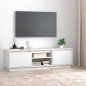 vidaXL Mueble de TV madera maciza de pino blanco 140x35x40 cm vidaXL Mueble de TV madera maciza de pino blanco 140x35x40 cm