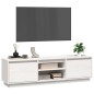 vidaXL Mueble de TV madera maciza de pino blanco 140x35x40 cm vidaXL Mueble de TV madera maciza de pino blanco 140x35x40 cm