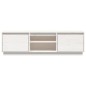 vidaXL Mueble de TV madera maciza de pino blanco 140x35x40 cm vidaXL Mueble de TV madera maciza de pino blanco 140x35x40 cm