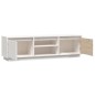 vidaXL Mueble de TV madera maciza de pino blanco 140x35x40 cm vidaXL Mueble de TV madera maciza de pino blanco 140x35x40 cm