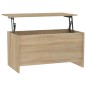 vidaXL Mesa de centro madera contrachapada Sonoma 102x55,5x52,5 cm vidaXL Mesa de centro madera contrachapada Sonoma 102x55,5x52,5 cm
