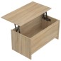 vidaXL Mesa de centro madera contrachapada Sonoma 102x55,5x52,5 cm vidaXL Mesa de centro madera contrachapada Sonoma 102x55,5x52,5 cm