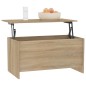 vidaXL Mesa de centro madera contrachapada Sonoma 102x55,5x52,5 cm vidaXL Mesa de centro madera contrachapada Sonoma 102x55,5x52,5 cm