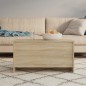 vidaXL Mesa de centro madera contrachapada Sonoma 102x55,5x52,5 cm vidaXL Mesa de centro madera contrachapada Sonoma 102x55,5x52,5 cm