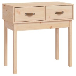 vidaXL Mesa consola madera maciza de pino 76,5x40x75 cm
