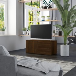 vidaXL Mueble de TV madera contrachapada roble marrón 80x34x36 cm