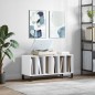 vidaXL Mueble para discos madera contrachapada blanco 100x38x48 cm vidaXL Mueble para discos madera contrachapada blanco 100x38x48 cm