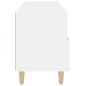 vidaXL Mueble para TV madera contrachapada blanco 80x36x50 cm vidaXL Mueble para TV madera contrachapada blanco 80x36x50 cm