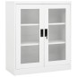 vidaXL Armario de oficina de acero blanco 90x40x105 cm vidaXL Armario de oficina de acero blanco 90x40x105 cm