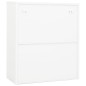 vidaXL Armario de oficina de acero blanco 90x40x105 cm vidaXL Armario de oficina de acero blanco 90x40x105 cm