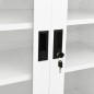 vidaXL Armario de oficina de acero blanco 90x40x105 cm vidaXL Armario de oficina de acero blanco 90x40x105 cm