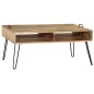 vidaXL Mesa de centro madera maciza de mango maciza 100x60x45 cm vidaXL Mesa de centro madera maciza de mango maciza 100x60x45 cm
