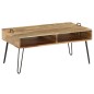 vidaXL Mesa de centro madera maciza de mango maciza 100x60x45 cm vidaXL Mesa de centro madera maciza de mango maciza 100x60x45 cm