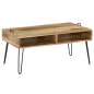 vidaXL Mesa de centro madera maciza de mango maciza 100x60x45 cm vidaXL Mesa de centro madera maciza de mango maciza 100x60x45 cm