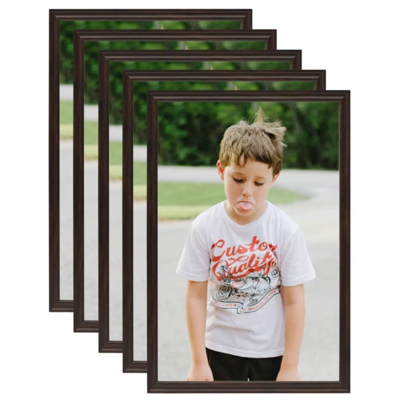 vidaXL Marcos de fotos collage de mesa 5 uds negro MDF 21x29,7cm vidaXL Marcos de fotos collage de mesa 5 uds negro MDF 21x29,7cm